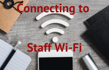Connecting to staff Wi-Fi graphic